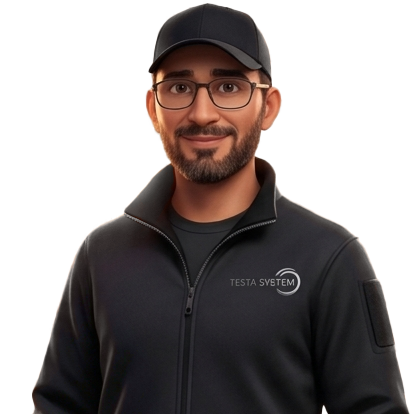 Tarik Brighta dirigeant de Testa System, entreprise de sécurité électronique à Bordeaux