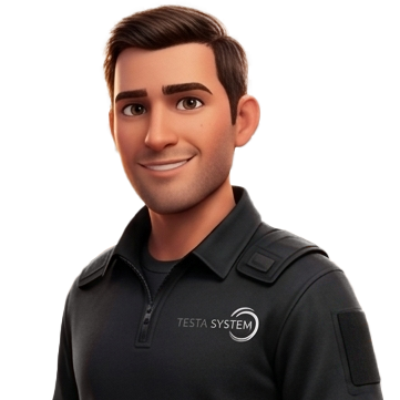 Thomas technicien chez Testa System, entreprise de sécurité électronique à Bordeaux